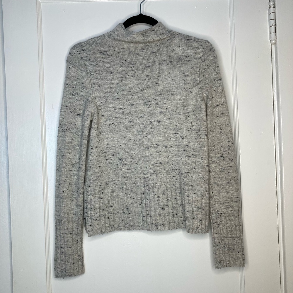 Madewell black/white knit sweater, size small